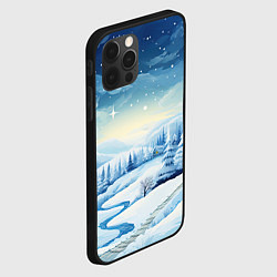 Чехол для iPhone 12 Pro Max Новогодняя опушка, цвет: 3D-черный — фото 2