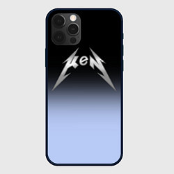 Чехол для iPhone 12 Pro Max Кен - стиль металлики: градиент, цвет: 3D-черный