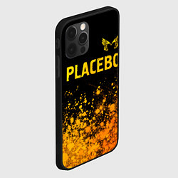 Чехол для iPhone 12 Pro Max Placebo - gold gradient посередине, цвет: 3D-черный — фото 2