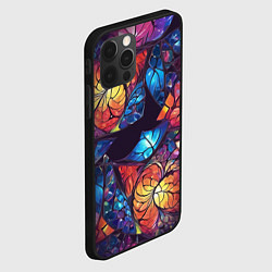 Чехол для iPhone 12 Pro Max Декоративный абстрактный узор, цвет: 3D-черный — фото 2