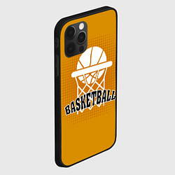 Чехол для iPhone 12 Pro Max Basketball - кольцо и мяч, цвет: 3D-черный — фото 2