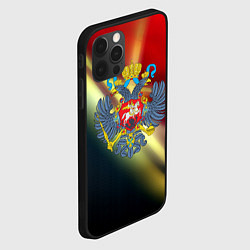 Чехол для iPhone 12 Pro Max Герб РФ патриот, цвет: 3D-черный — фото 2