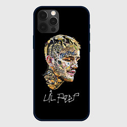 Чехол для iPhone 12 Pro Max Lil Peep mosaic rap, цвет: 3D-черный