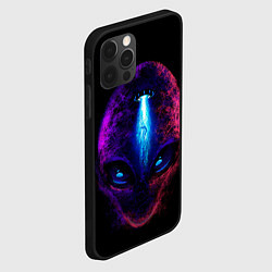 Чехол для iPhone 12 Pro Max UFO alien head, цвет: 3D-черный — фото 2