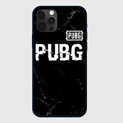 Чехол iPhone 12 Pro Max PUBG glitch на темном фоне посередине