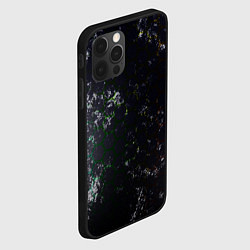 Чехол для iPhone 12 Pro Max Черные узоры, цвет: 3D-черный — фото 2
