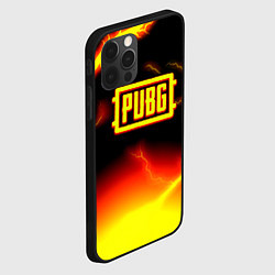 Чехол для iPhone 12 Pro Max PUBG огненный шторм из молний, цвет: 3D-черный — фото 2