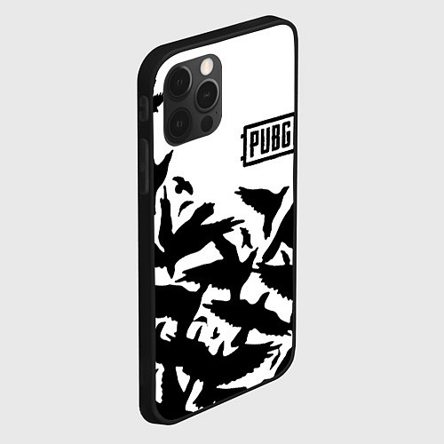 Чехол iPhone 12 Pro Max PUBG black birds / 3D-Черный – фото 2