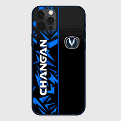 Чехол для iPhone 12 Pro Max Changan - blue uniform, цвет: 3D-черный