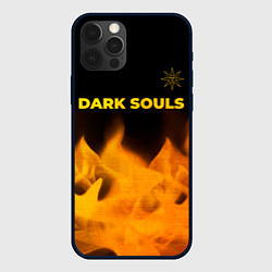 Чехол для iPhone 12 Pro Max Dark Souls - gold gradient посередине, цвет: 3D-черный