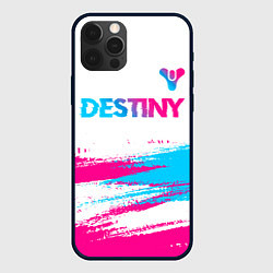 Чехол iPhone 12 Pro Max Destiny neon gradient style посередине