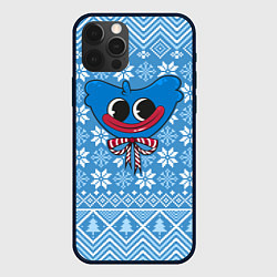 Чехол для iPhone 12 Pro Max Huggy Wuggy christmas sweater, цвет: 3D-черный