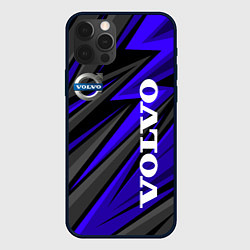 Чехол iPhone 12 Pro Max Volvo - Синий спортивный