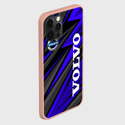Чехол для iPhone 12 Pro Max Volvo - Синий спортивный, цвет: 3D-светло-розовый — фото 2