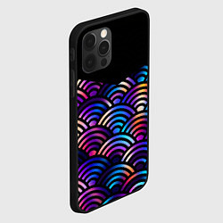 Чехол для iPhone 12 Pro Max Чёрный берег и рябь на волнах, цвет: 3D-черный — фото 2