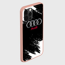 Чехол для iPhone 12 Pro Max AUDI sport краски, цвет: 3D-светло-розовый — фото 2