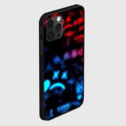 Чехол для iPhone 12 Pro Max Lil peep neon rap music, цвет: 3D-черный — фото 2