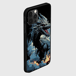 Чехол для iPhone 12 Pro Max Крылатый властитель символ года 2024, цвет: 3D-черный — фото 2