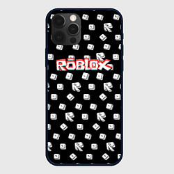 Чехол для iPhone 12 Pro Max Roblox pattern game, цвет: 3D-черный