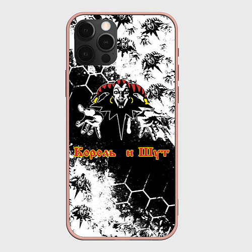 Чехол iPhone 12 Pro Max Русский рок - Король и шут / 3D-Светло-розовый – фото 1