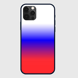 Чехол для iPhone 12 Pro Max Фраг России градиент, цвет: 3D-черный