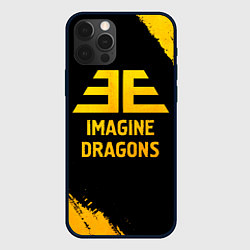 Чехол для iPhone 12 Pro Max Imagine Dragons - gold gradient, цвет: 3D-черный