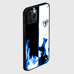 Чехол для iPhone 12 Pro Max Tesla Elon Mask fire, цвет: 3D-черный — фото 2