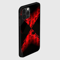 Чехол для iPhone 12 Pro Max Иероглифы и текстуры, цвет: 3D-черный — фото 2
