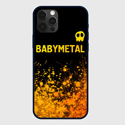 Чехол для iPhone 12 Pro Max Babymetal - gold gradient посередине, цвет: 3D-черный