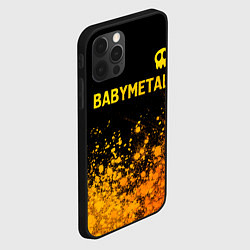 Чехол для iPhone 12 Pro Max Babymetal - gold gradient посередине, цвет: 3D-черный — фото 2