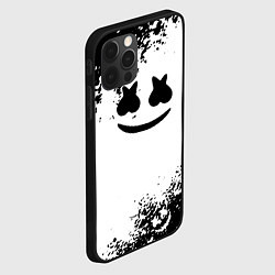 Чехол для iPhone 12 Pro Max Marshmello dj краски, цвет: 3D-черный — фото 2