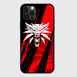 Чехол для iPhone 12 Pro Max The witcher - red sport, цвет: 3D-черный
