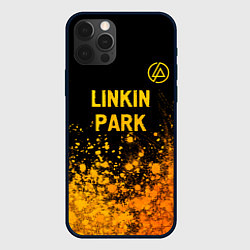 Чехол для iPhone 12 Pro Max Linkin Park - gold gradient посередине, цвет: 3D-черный