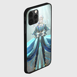 Чехол для iPhone 12 Pro Max Genshin Impact Нёвиллет, цвет: 3D-черный — фото 2