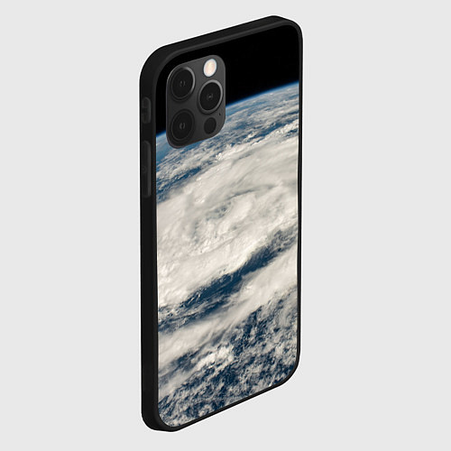 Чехол iPhone 12 Pro Max Шторм в Аравийском море / 3D-Черный – фото 2