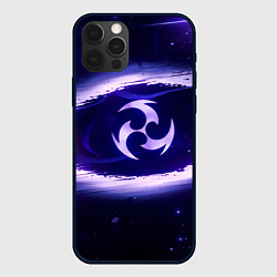 Чехол для iPhone 12 Pro Max Genshin Impact Raiden sign, цвет: 3D-черный