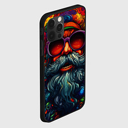 Чехол для iPhone 12 Pro Max Хайповый дед Мороз, цвет: 3D-черный — фото 2