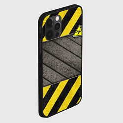 Чехол для iPhone 12 Pro Max Сталь и биологическая опасность, цвет: 3D-черный — фото 2