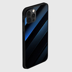 Чехол для iPhone 12 Pro Max Синий хаос, цвет: 3D-черный — фото 2