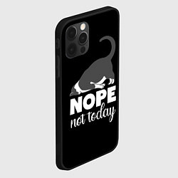 Чехол для iPhone 12 Pro Max Nope not today, цвет: 3D-черный — фото 2