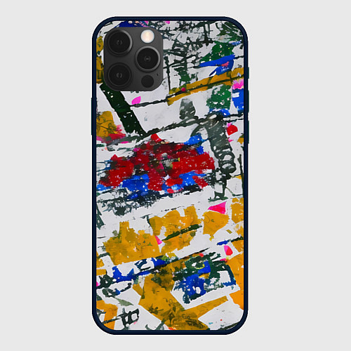 Чехол iPhone 12 Pro Max Абстракция дорога / 3D-Черный – фото 1