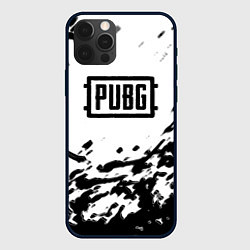 Чехол для iPhone 12 Pro Max PUBG black color splash game, цвет: 3D-черный