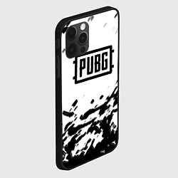 Чехол для iPhone 12 Pro Max PUBG black color splash game, цвет: 3D-черный — фото 2