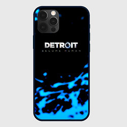 Чехол для iPhone 12 Pro Max Detroit become human голубая кровь, цвет: 3D-черный