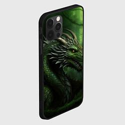 Чехол для iPhone 12 Pro Max Зеленый дракон символ 2024, цвет: 3D-черный — фото 2