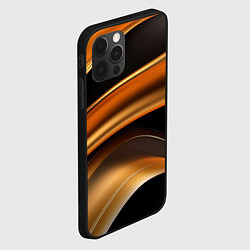 Чехол для iPhone 12 Pro Max Yellow black style, цвет: 3D-черный — фото 2