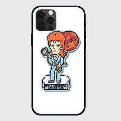 Чехол для iPhone 12 Pro Max David Bowie - Life on Mars, цвет: 3D-черный