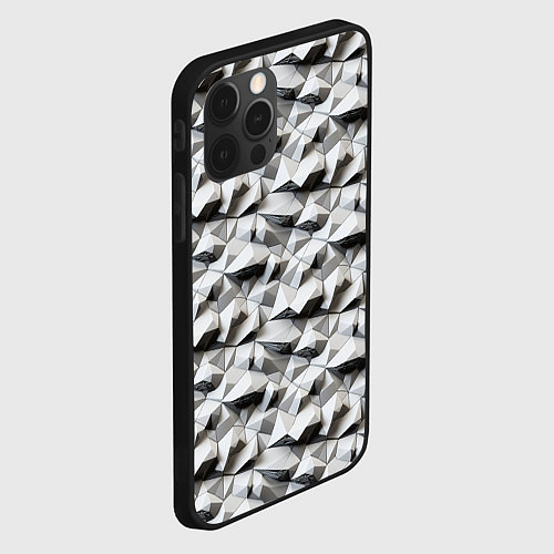 Чехол iPhone 12 Pro Max Камни / 3D-Черный – фото 2