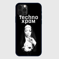 Чехол для iPhone 12 Pro Max Techno храм монашка сфужером, цвет: 3D-черный