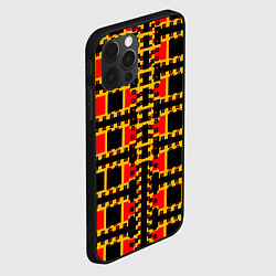 Чехол для iPhone 12 Pro Max Королевские квадраты, цвет: 3D-черный — фото 2